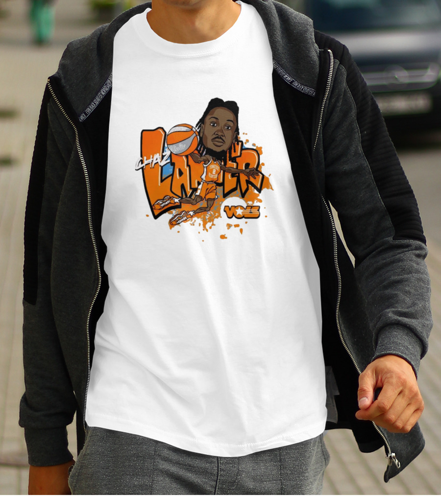 Chaz Lanier Tennessee Vols Basketball Caricature NCAA Volunteers T-Shirt