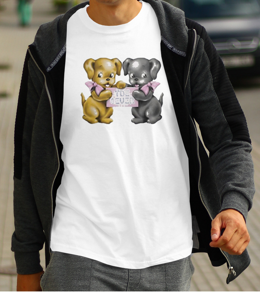 Tde Forever The Driver Era Cute Puppy Duo With Bows T-Shirt