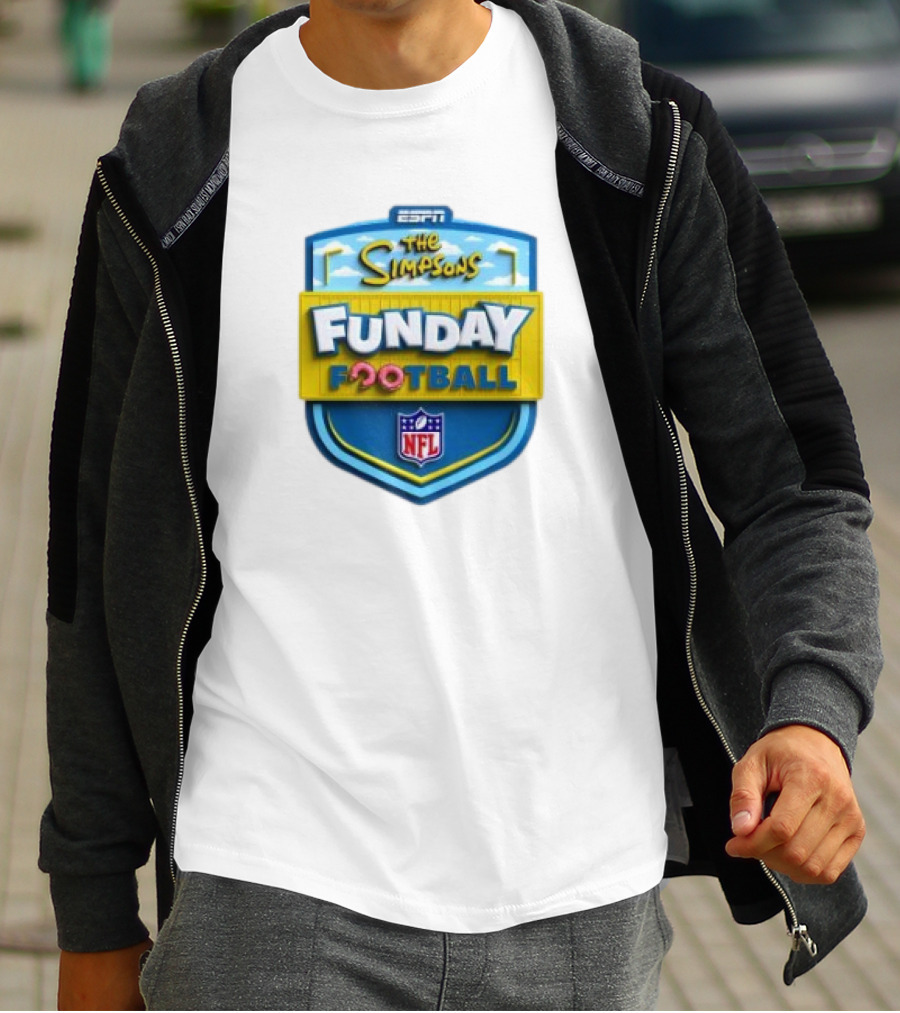 ESPN The Simpsons Funday Football NFL T-Shirt