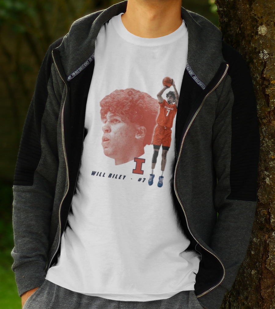 Will Riley #7 Illinois Fighting Illini Big Ten Iconic T-Shirt
