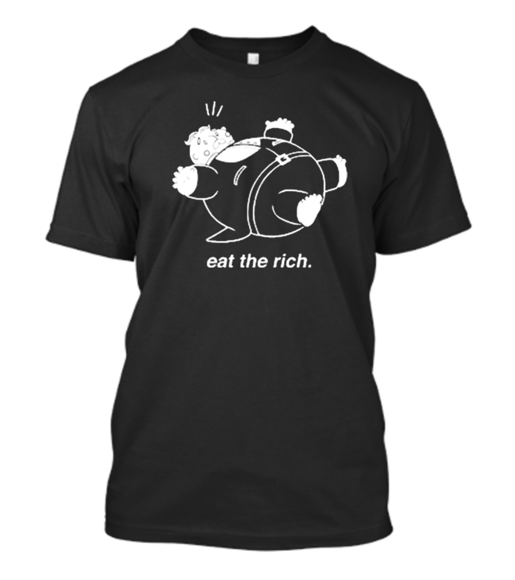 Eat The Rich Cartoon Character Noah Adams T-Shirt