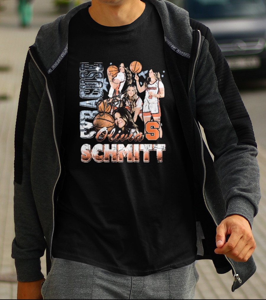 Olivia Schmitt Syracuse Basketball Signature 90s T-Shirt