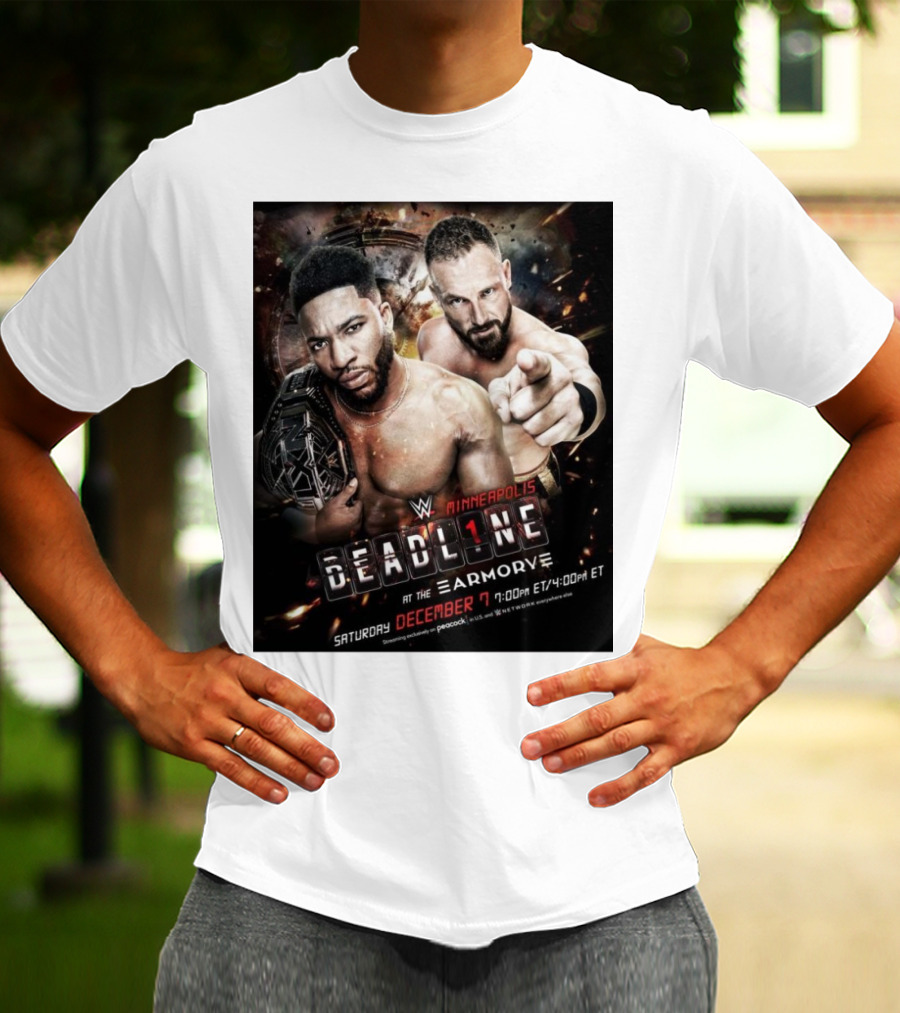 WWE NXT Deadline At The Armory Minneapolis Saturday December 7 7:00 PM ET / 4:00 PM ET T-Shirt
