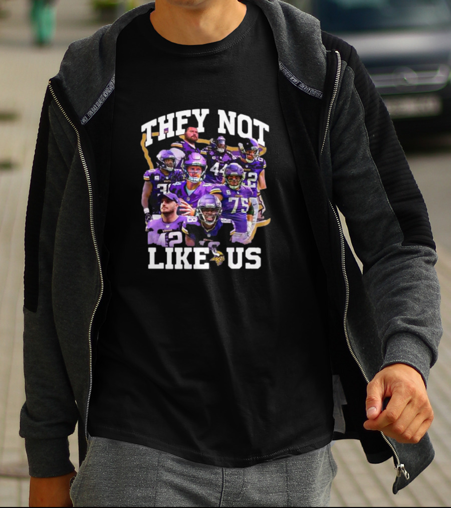 They Not Like Us Minnesota Vikings Players Christmas T-Shirt