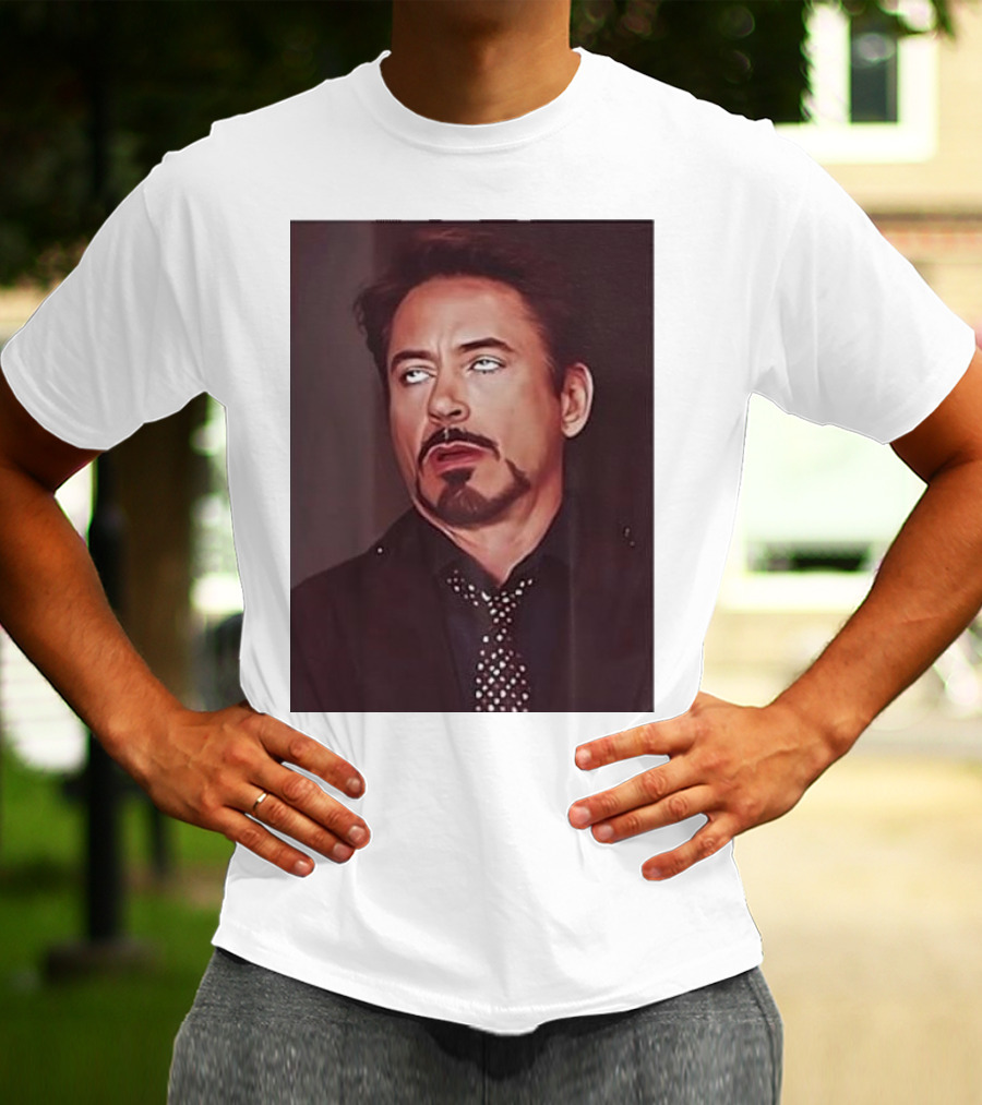 The RDJ Eye Roll Meme Face T-Shirt