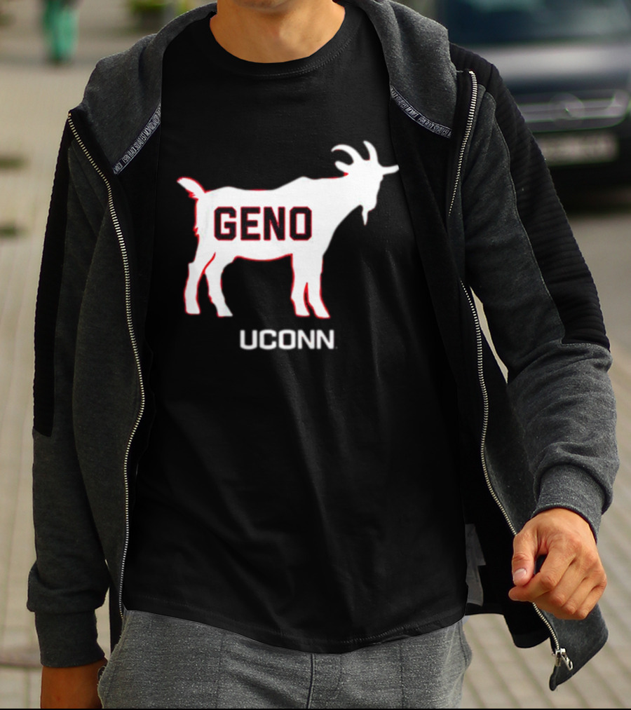 UConn Huskies Geno Basketball GOAT T-Shirt