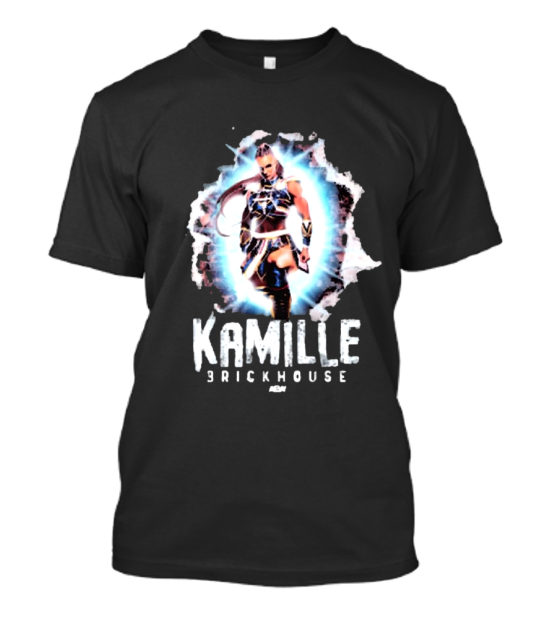 Kamille Brickhouse AEW Burst Impact T-Shirt
