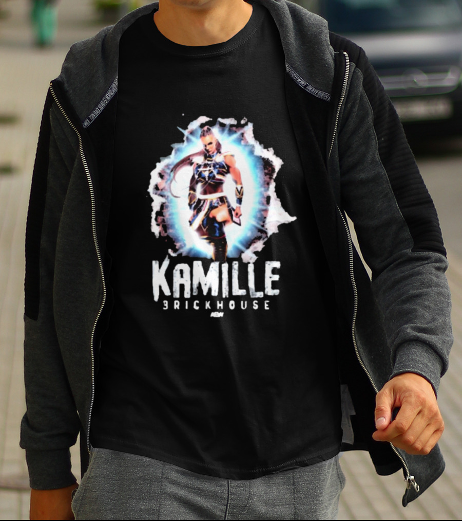 Kamille Brickhouse AEW Burst Impact T-Shirt