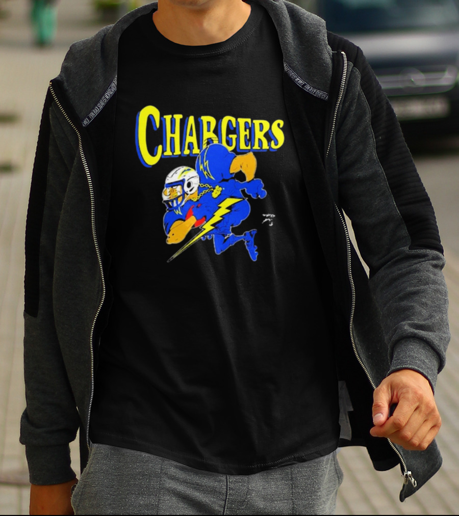 Los Angeles Chargers Crenshaw Skate Club Mascot Football Cartoon Character T-Shirt