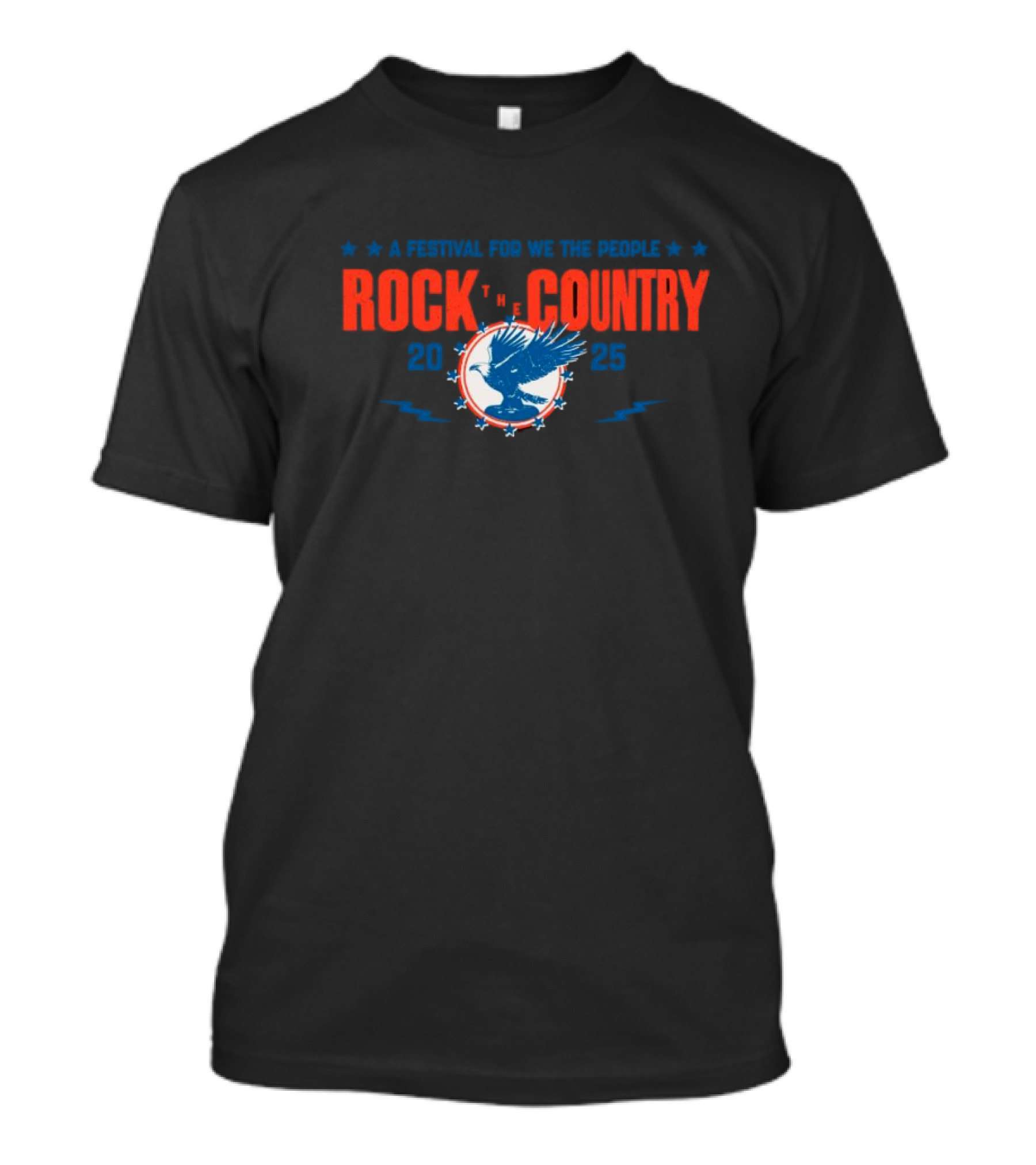 A Festival For We The People Rock The Country 2025 With Eagle Stars T-Shirt