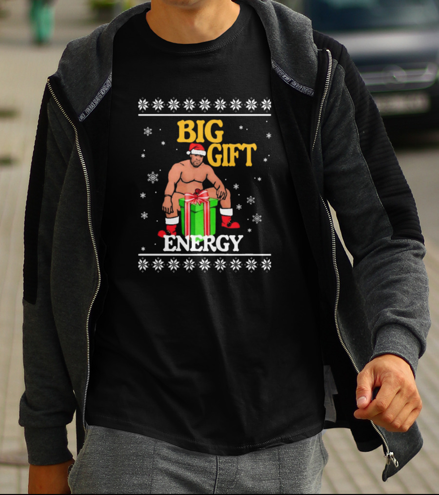Big Gift Energy Barry Wood Ugly Christmas Sweaters T-Shirt