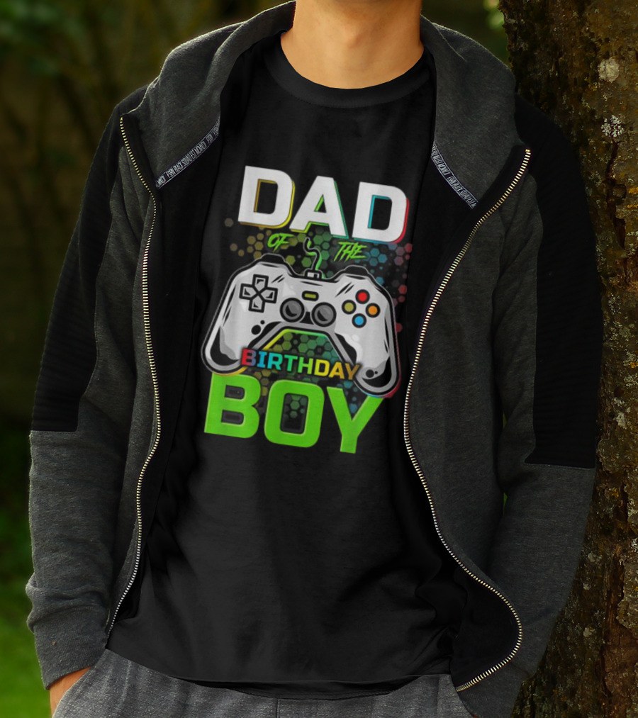 Dad Of The Birthday Boy Funny Gaming Video Gamer T-Shirt