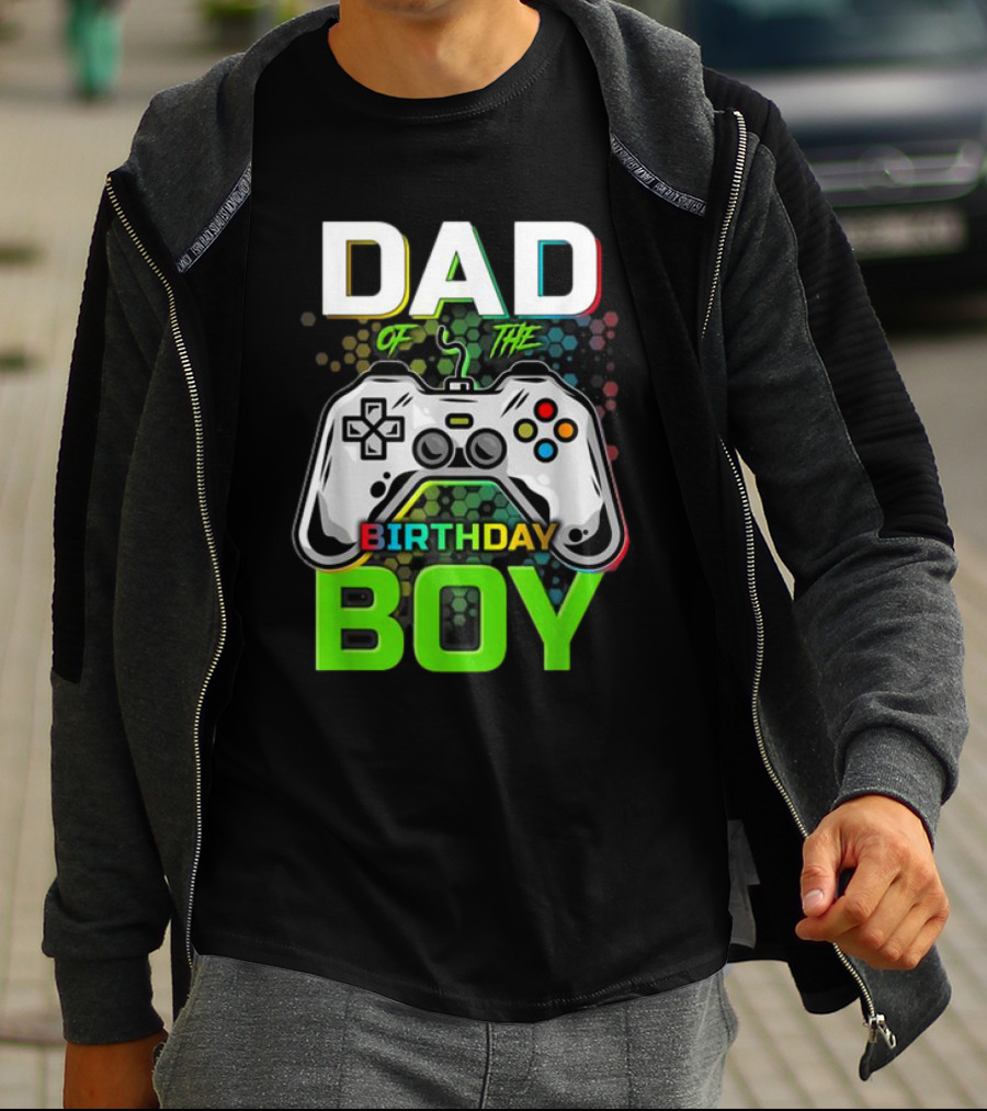 Dad Of The Birthday Boy Funny Gaming Video Gamer T-Shirt