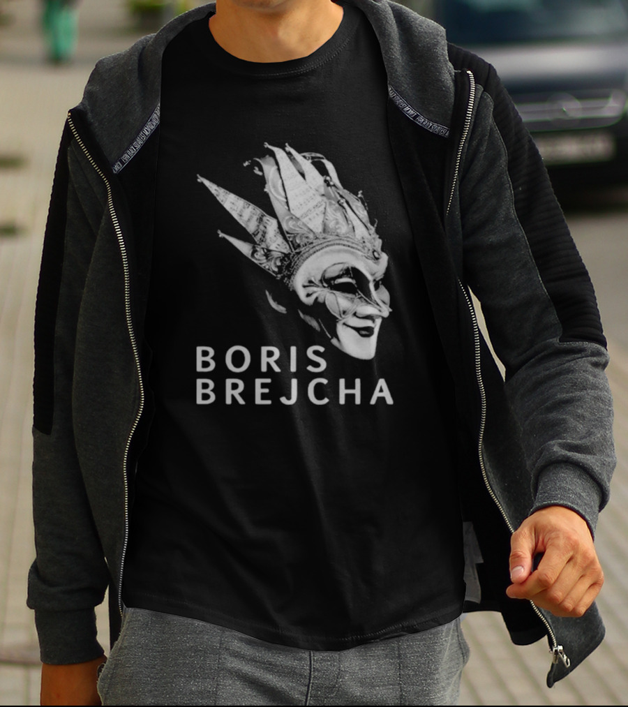 Boris Brejcha Joker Mask Monochrome Music Concept T-Shirt