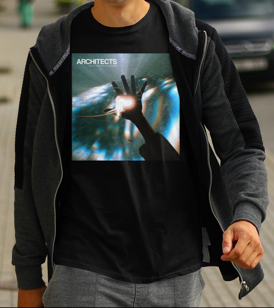 ARCHITECTS The Sky, The Earth And All Between Hand Through Light Rays T-Shirt