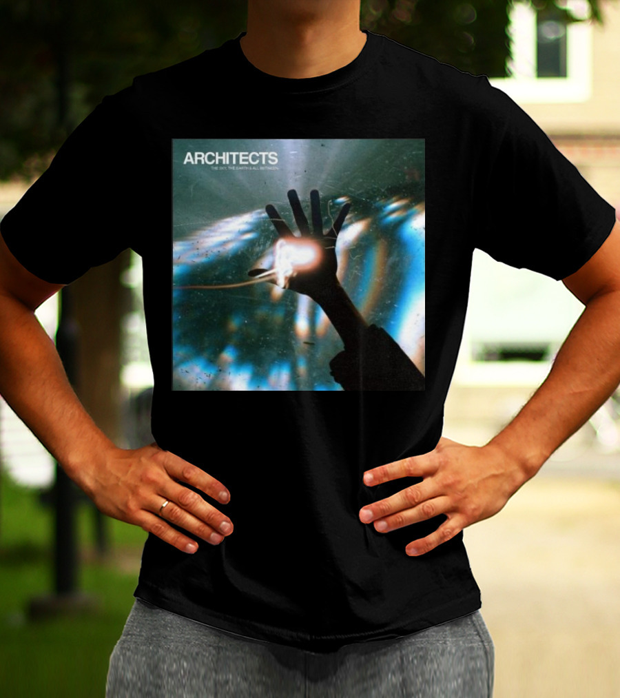 ARCHITECTS The Sky, The Earth And All Between Hand Through Light Rays T-Shirt