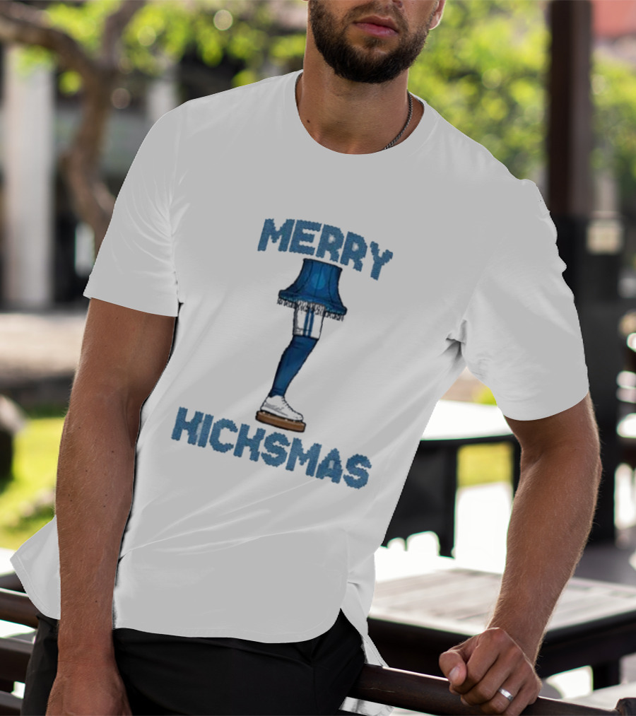 Merry Kicksmas Detroit Lions Leg Lamp Football Humor T-Shirt