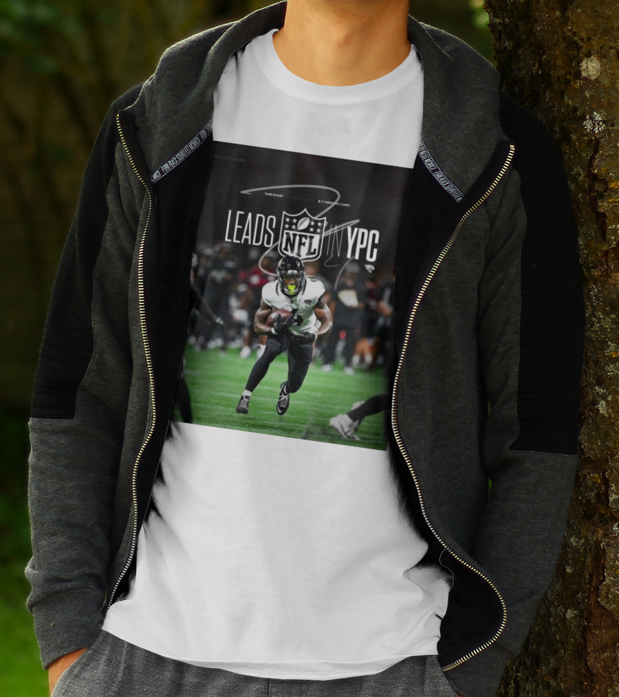 Tank Bigsby Jacksonville Jaguars NFL Leads YPC Signature Football Action T-Shirt