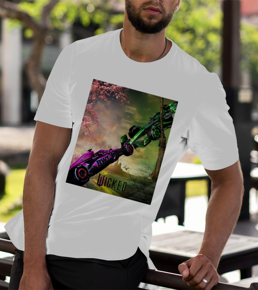 Wicked Everyone Deserves A Chance To Fly Racing Cars Vertical Sky Forest T-Shirt