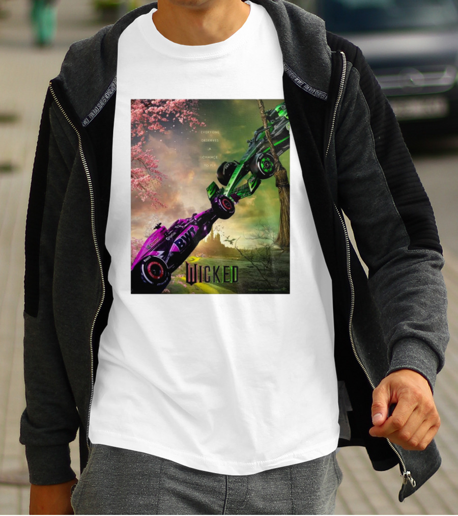 Wicked Everyone Deserves A Chance To Fly Racing Cars Vertical Sky Forest T-Shirt