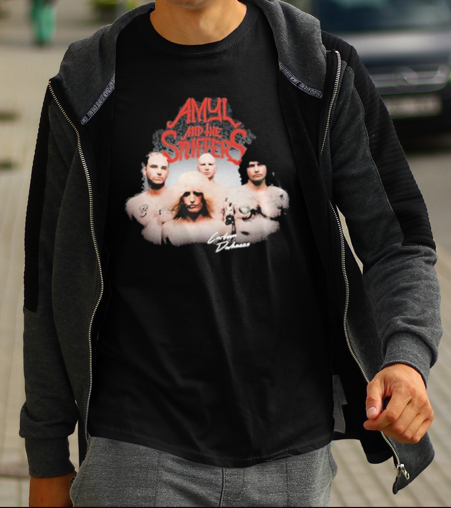 Amyl And The Sniffers Band Comfort To Me Logo Photo T-Shirt