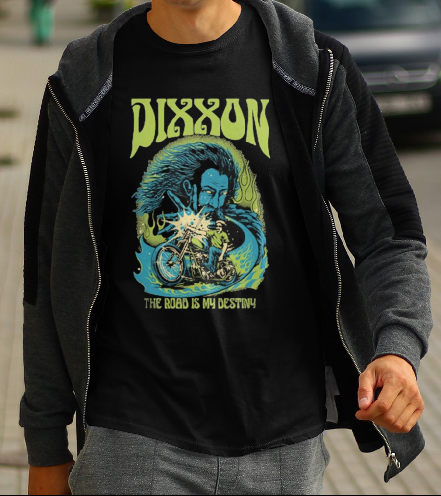 DIXXON The Road Is My Destiny Motorcycle Rider And Wind Spirit T-Shirt