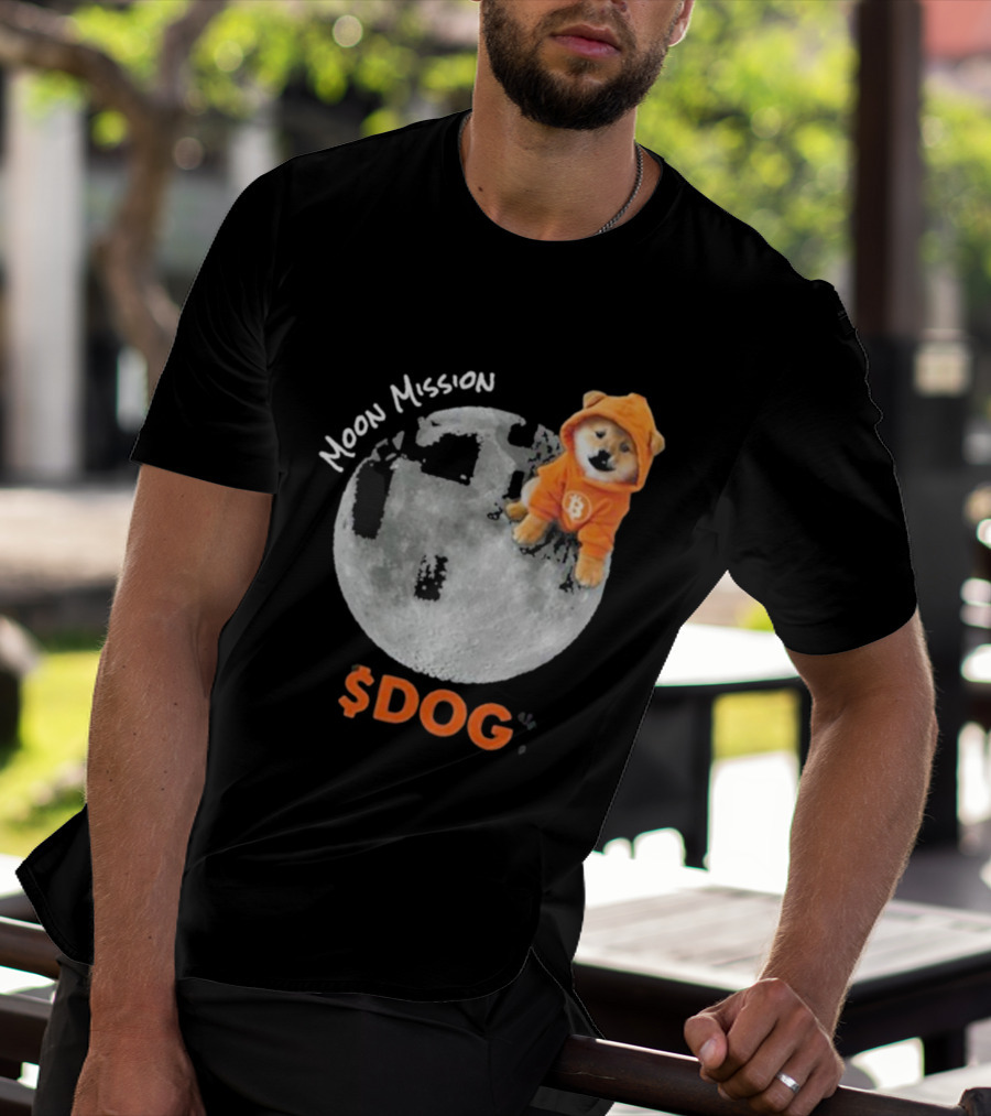Moon Mission $DOG Dogecoin Bitcoin Shiba Inu T-Shirt