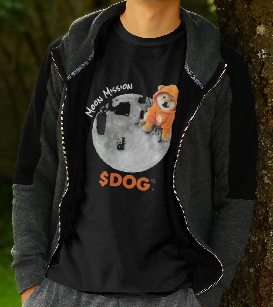 Moon Mission $DOG Dogecoin Bitcoin Shiba Inu T-Shirt
