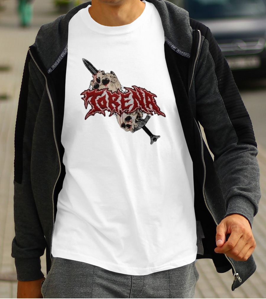 Torena Sword Piercing Skulls T-Shirt