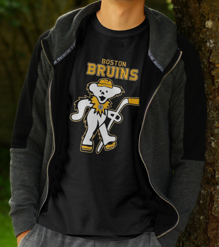 Boston Bruins Grateful Dead Dancing Bear T-Shirt