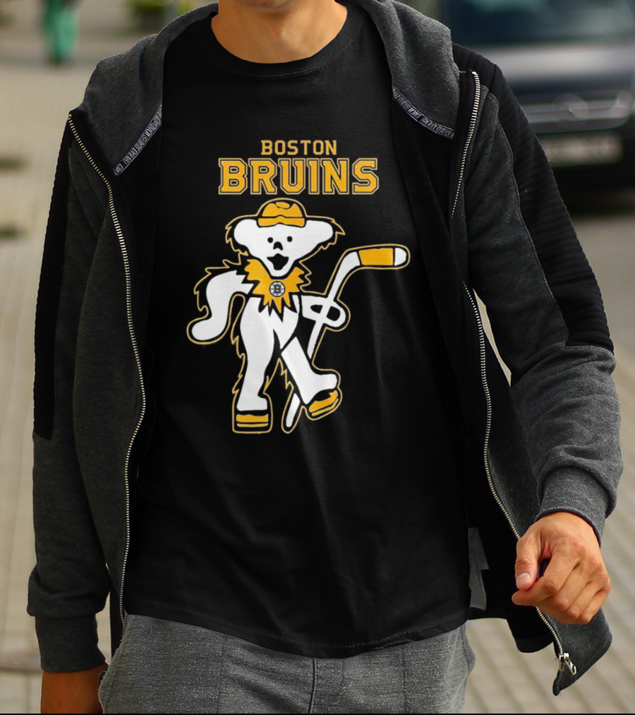 Boston Bruins Grateful Dead Dancing Bear T-Shirt