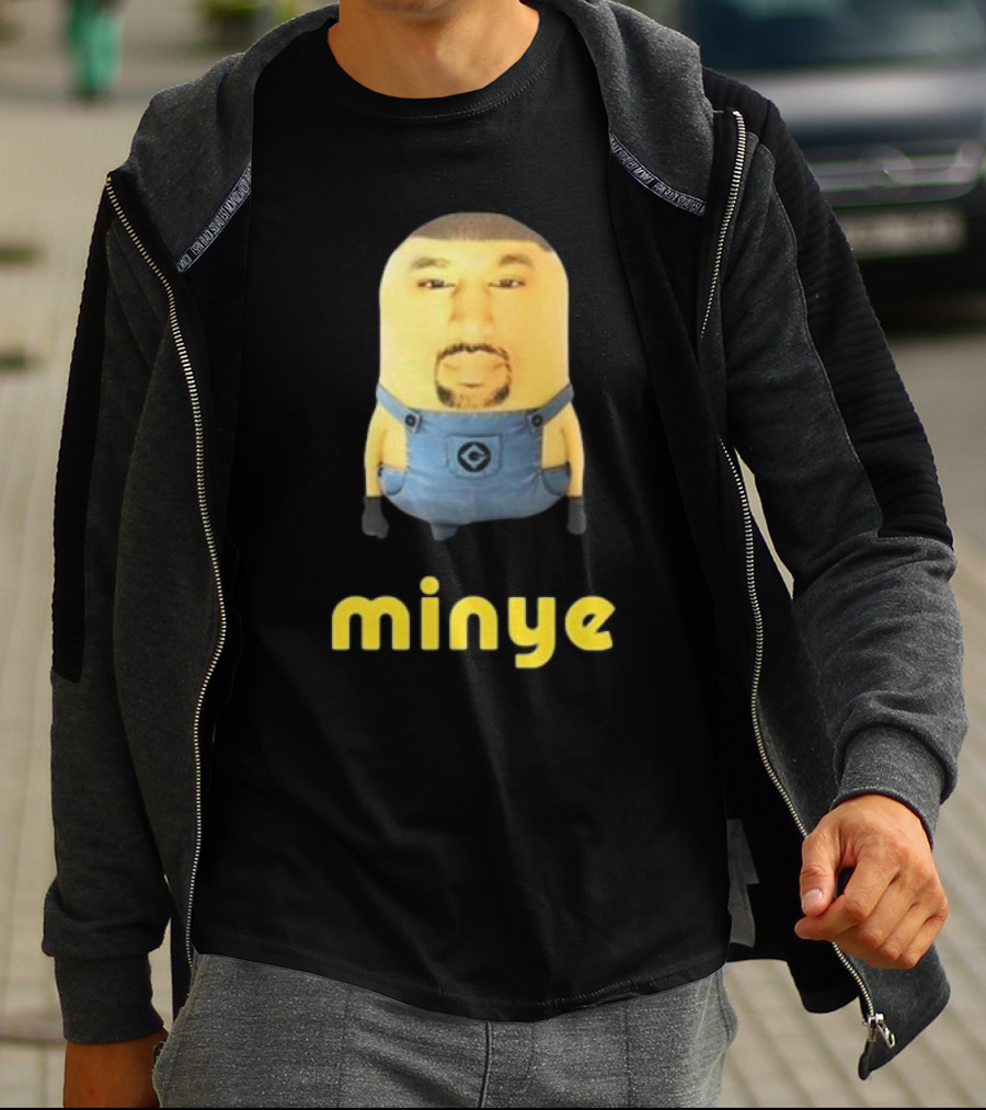 Dippytees Minye Minion Crossover Character Face T-Shirt