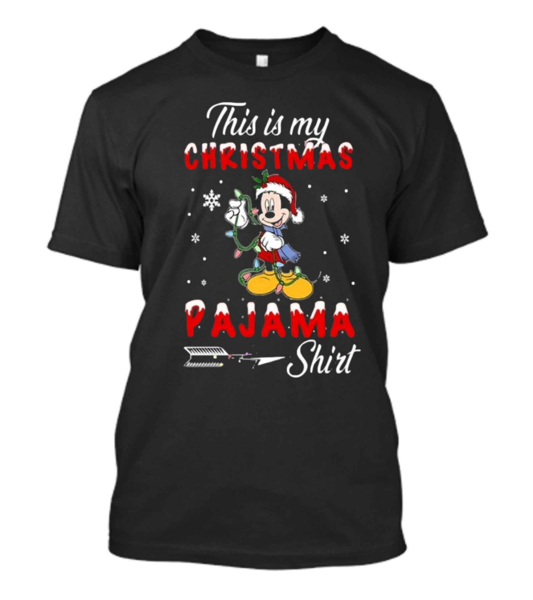 Disney Mickey This Is My Christmas Pajama T-Shirt