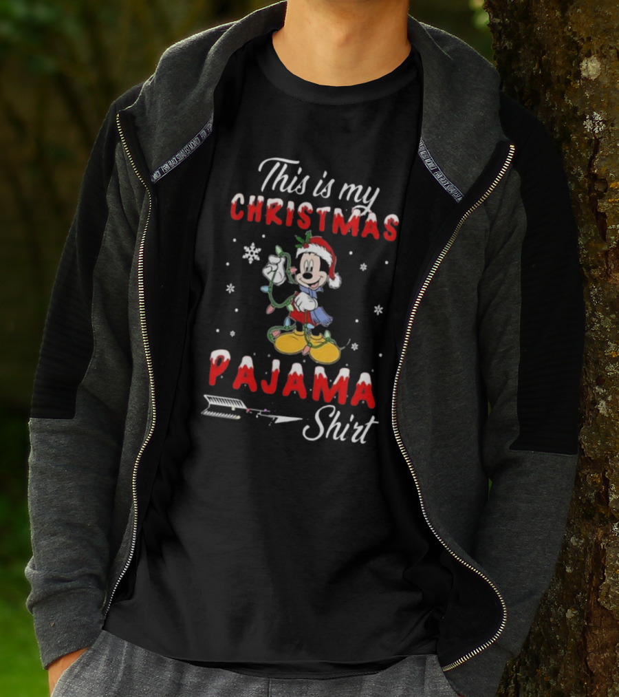 Disney Mickey This Is My Christmas Pajama T-Shirt