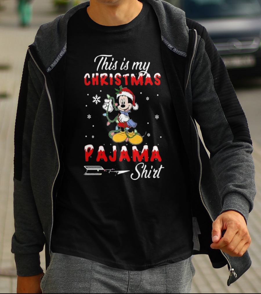 Disney Mickey This Is My Christmas Pajama T-Shirt