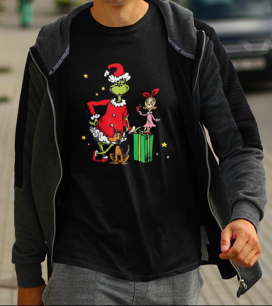 Grinch Cindy Lou Who Max Grinchmas Merry Christmas T-Shirt