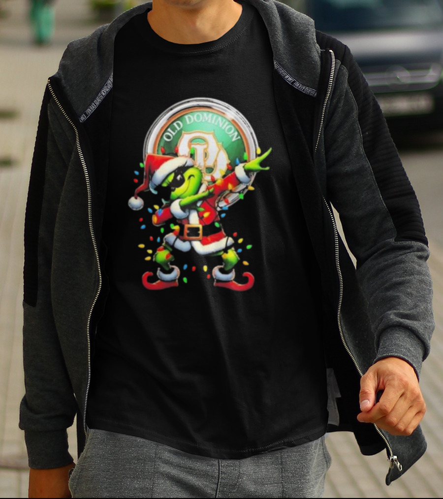 Old Dominion Freight Line Santa Grinch Dabbing Christmas T-Shirt