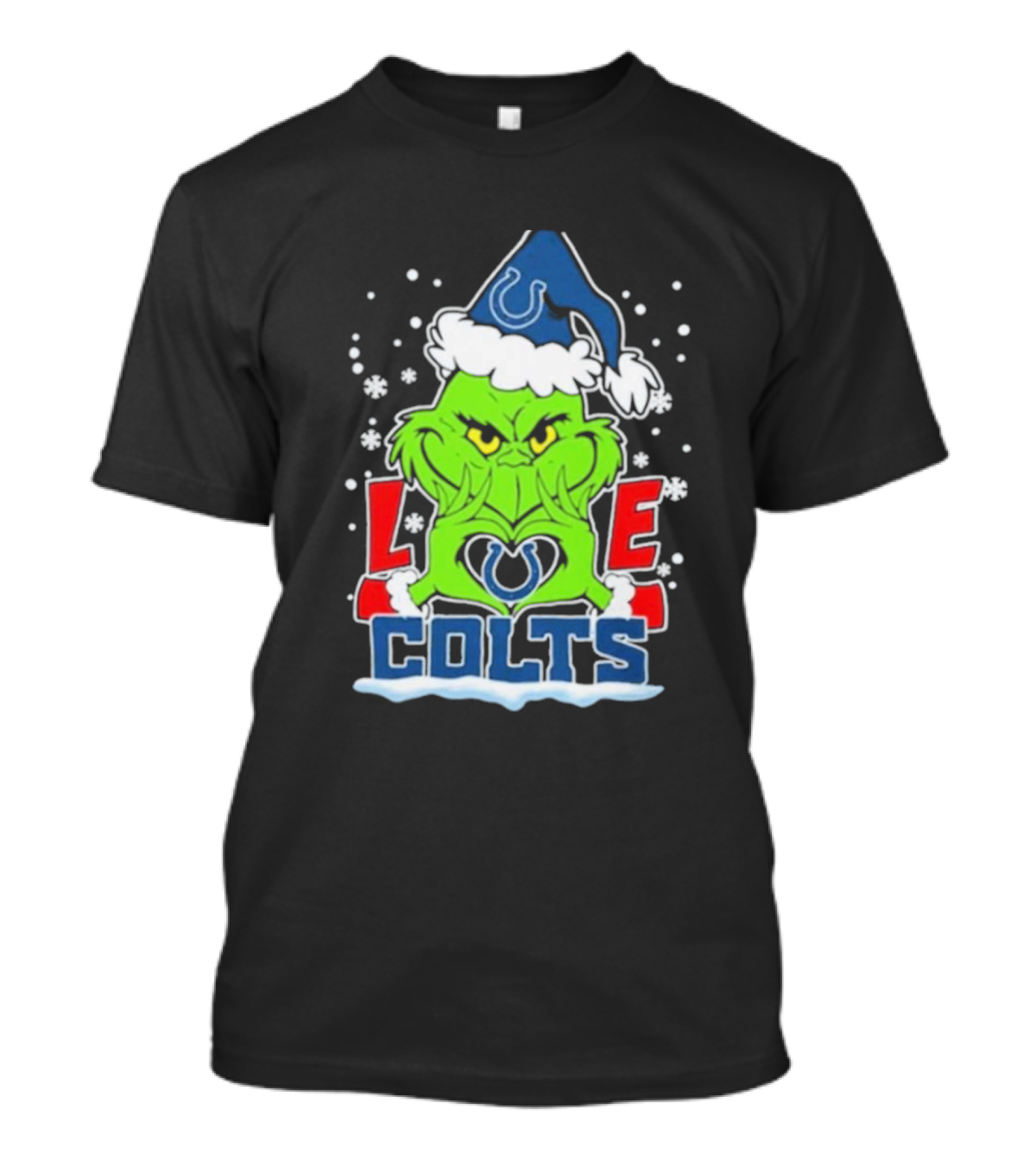 The Grinch Love Indianapolis Colts Football Christmas T-Shirt