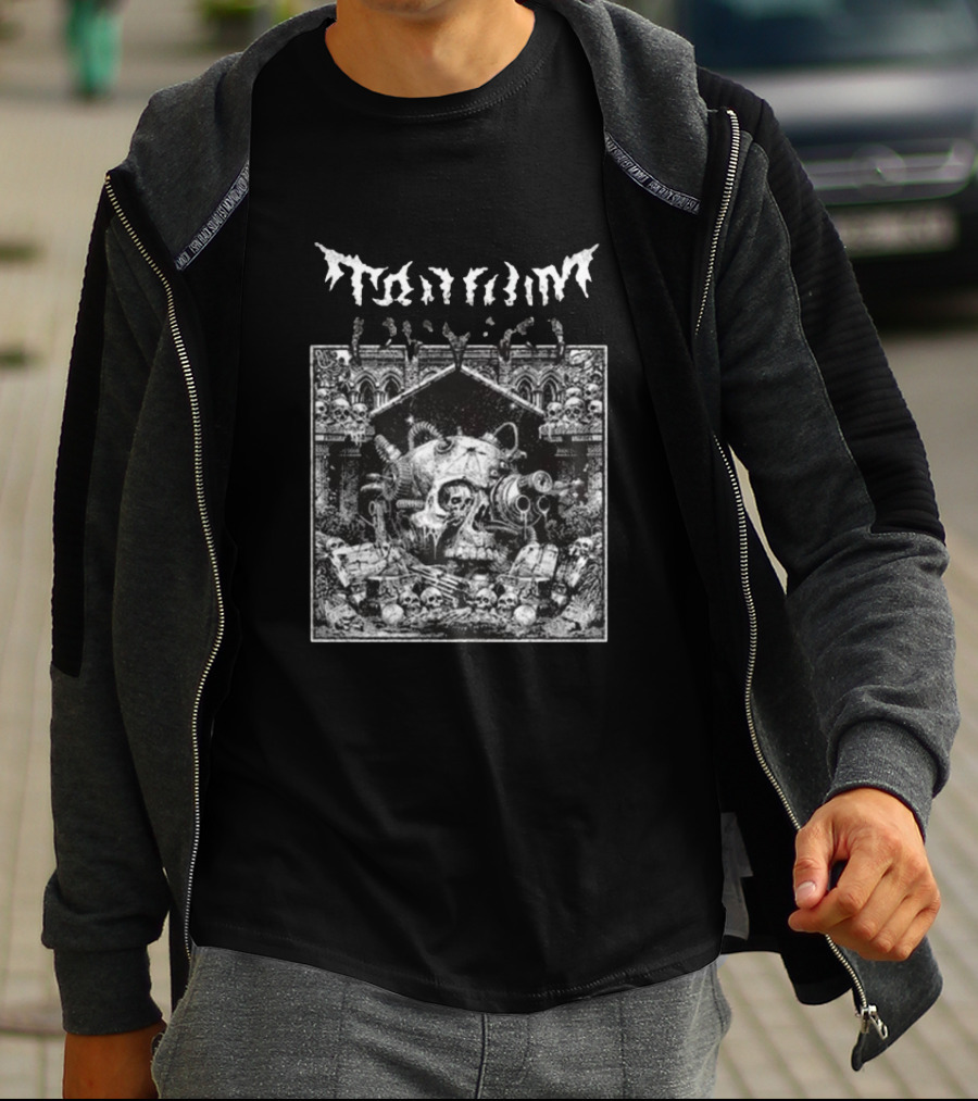 Trivium Skull Warrior Gothic Cathedral Scene T-Shirt