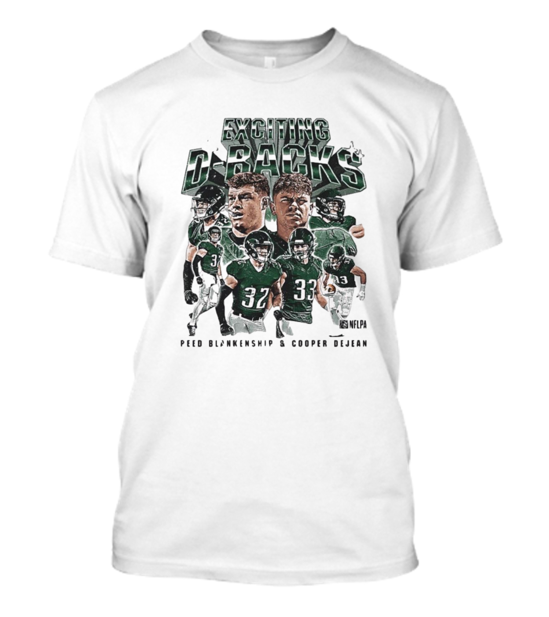 Exciting D-Backs Reed Blankenship And Cooper DeJean NFLPA Football T-Shirt