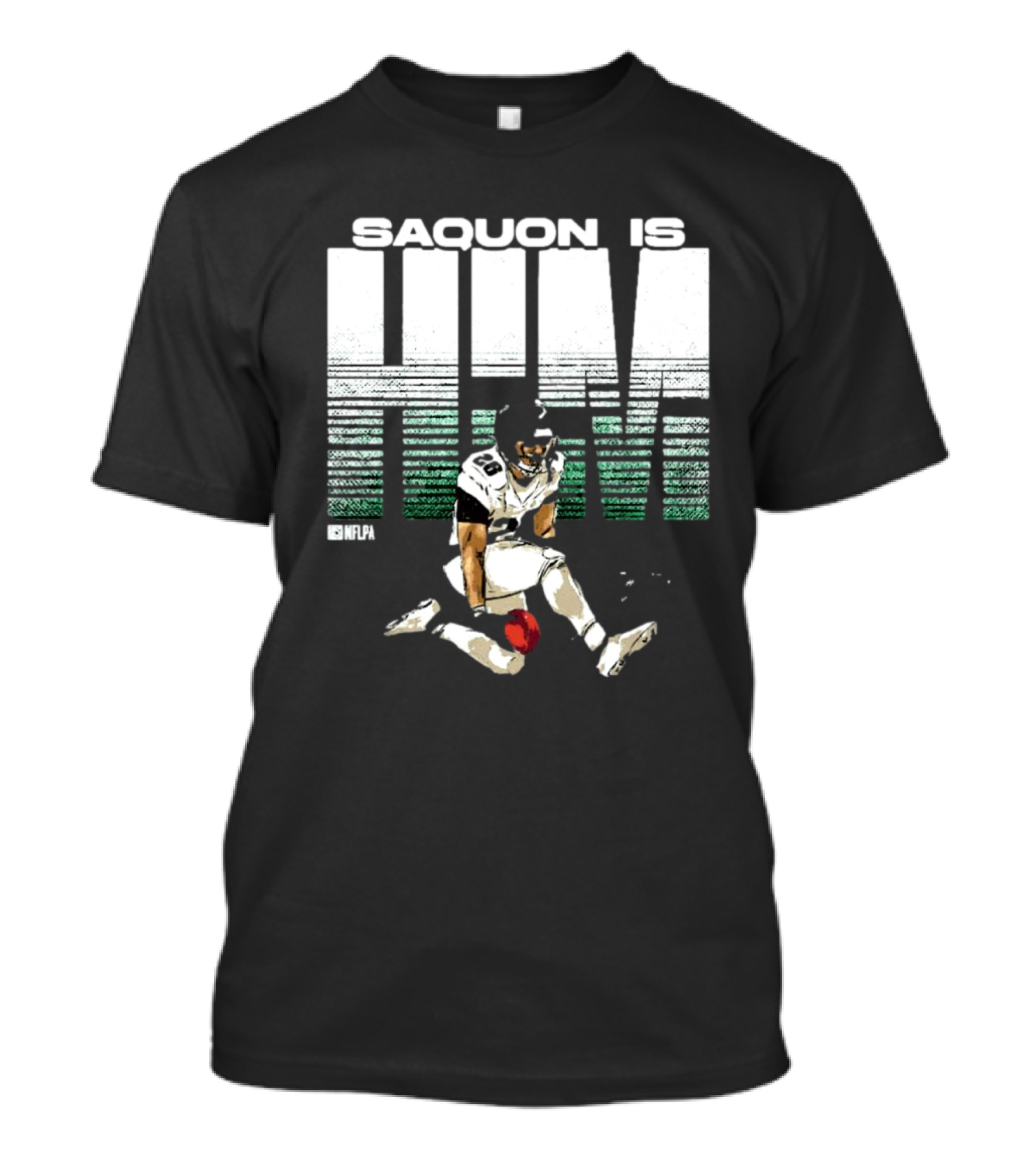 Saquon Is HIM NFLPA Signature Football T-Shirt