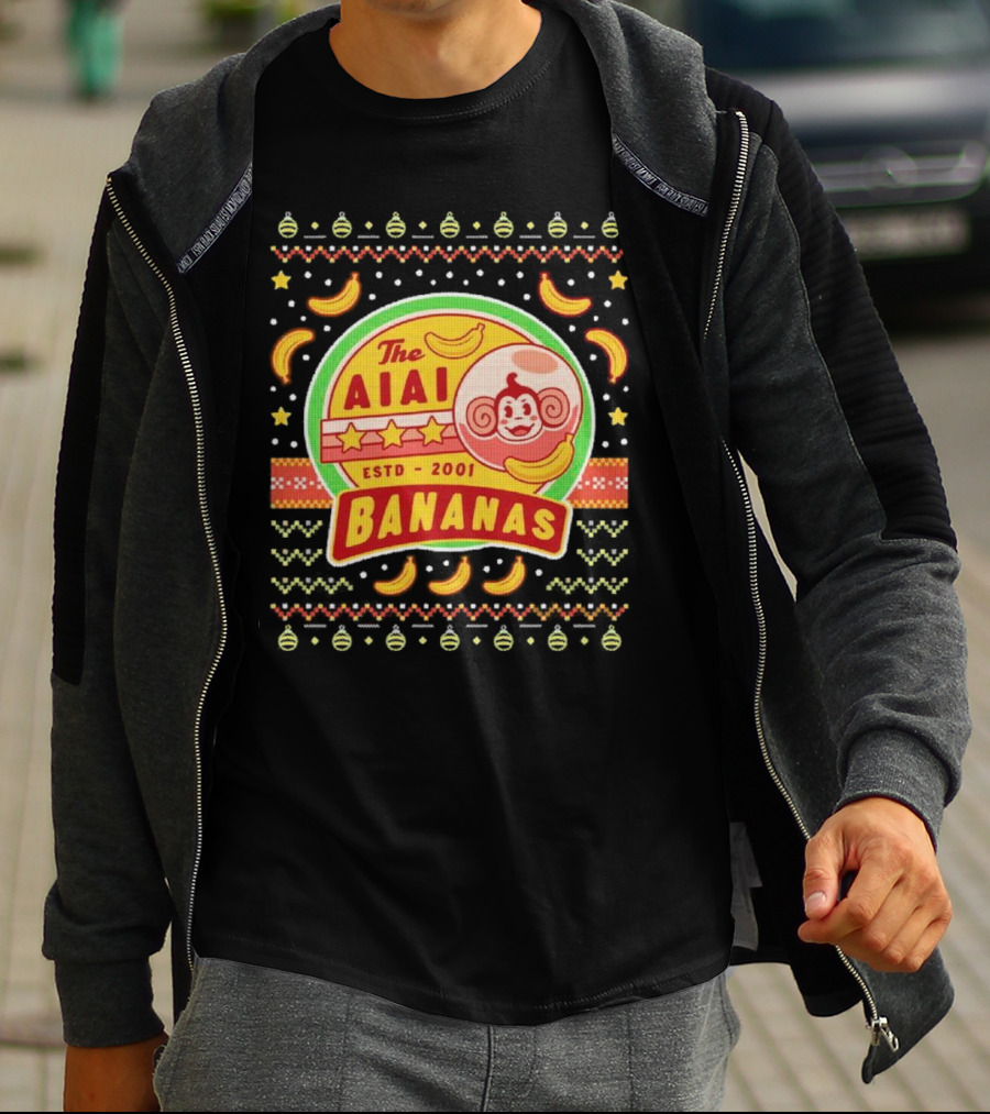 The Aiai Bananas ESTD 2001 Festive T-Shirt