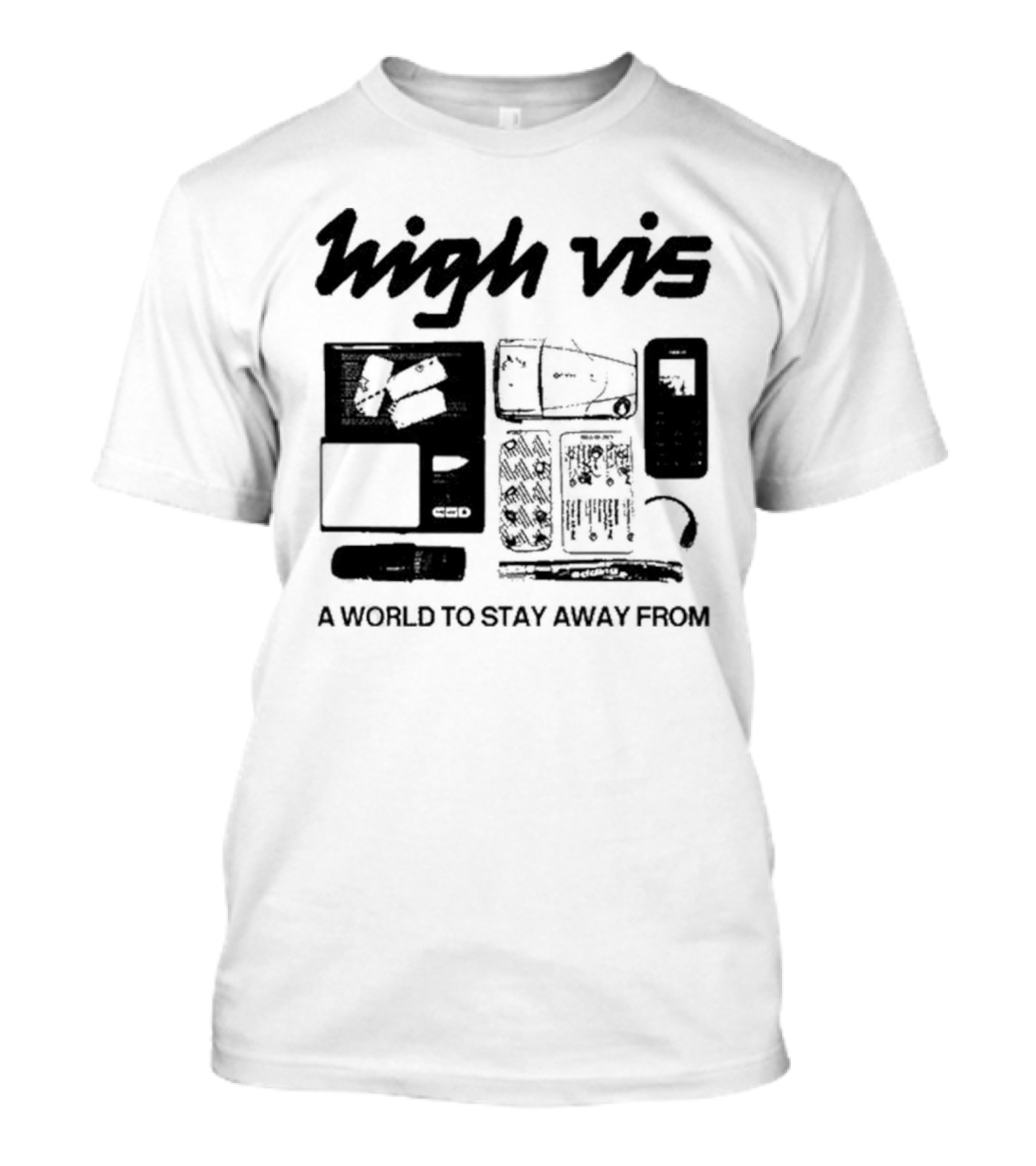 High Vis A World To Stay Away From Phone Scale Camera Vis T-Shirt