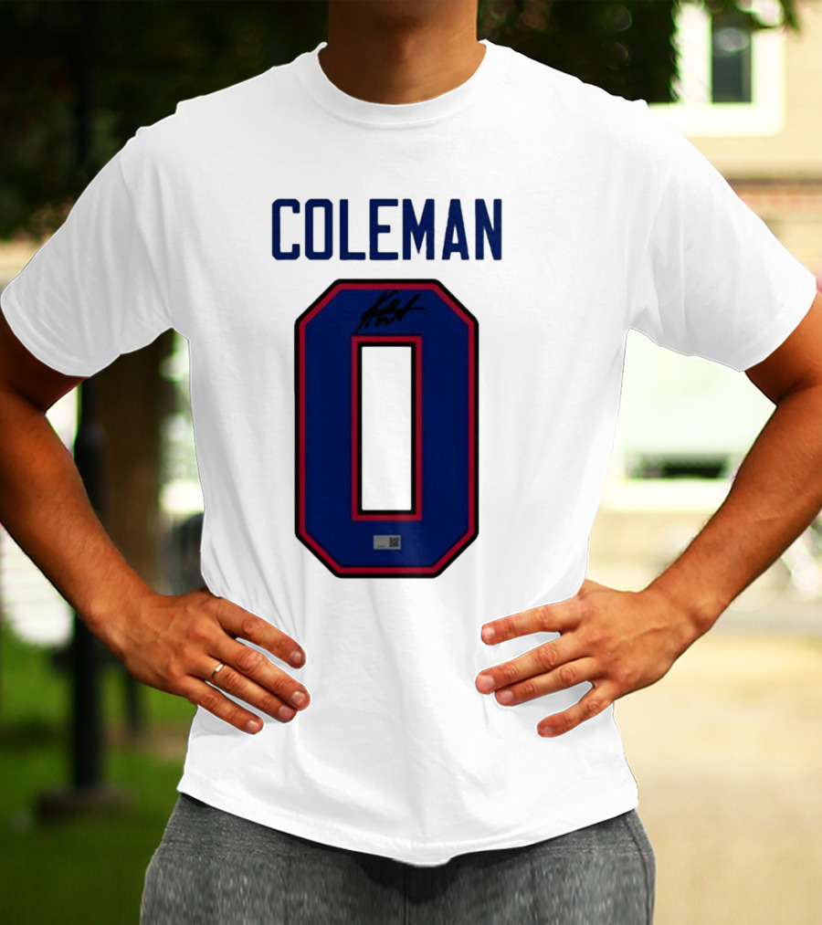 Coleman Signed Number 0 T-Shirt