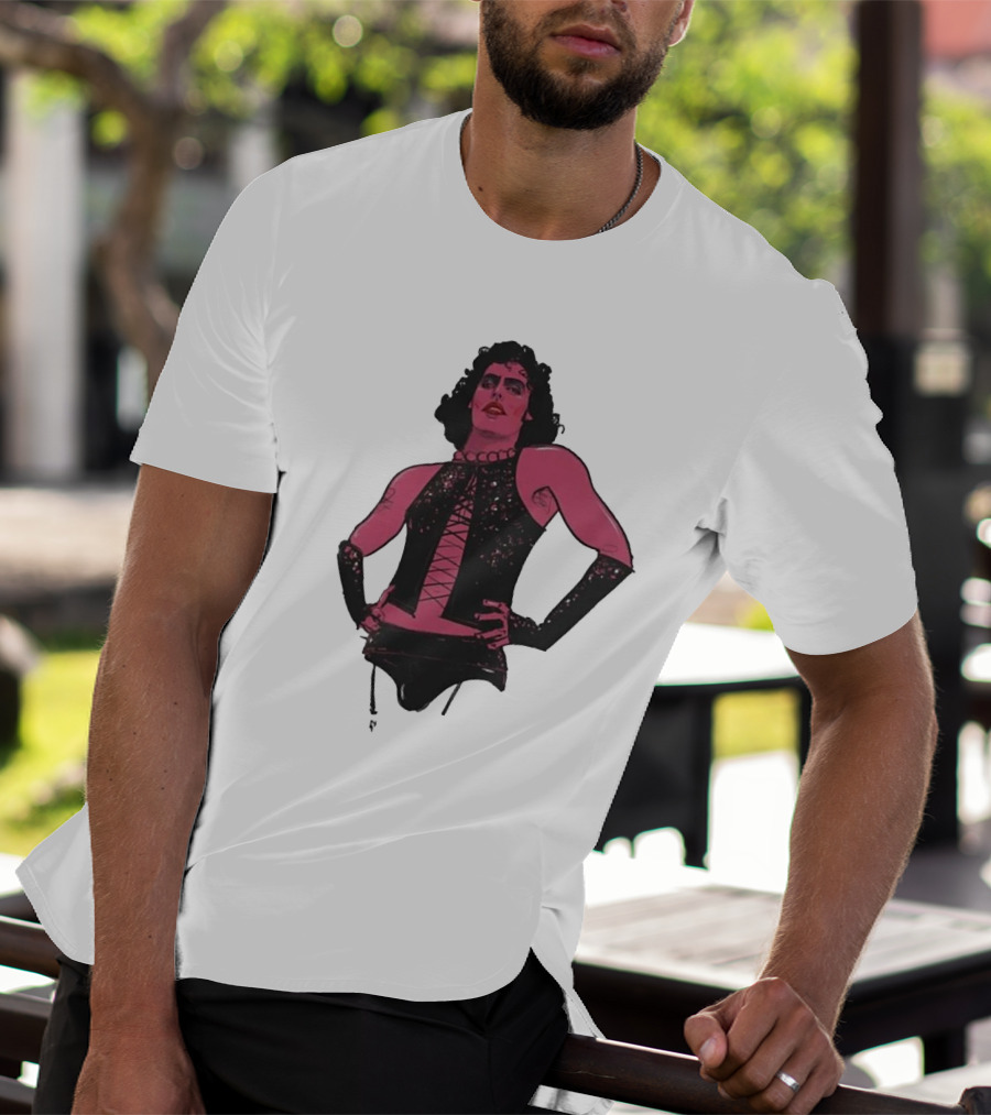 Macho Frank N Furter Rocky Horror Tim Curry Dr. Frank-N-Furter Iconic Costume Image T-Shirt