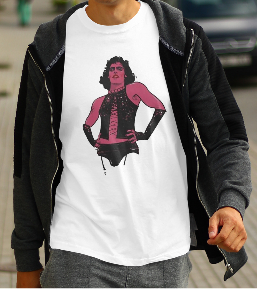 Macho Frank N Furter Rocky Horror Tim Curry Dr. Frank-N-Furter Iconic Costume Image T-Shirt
