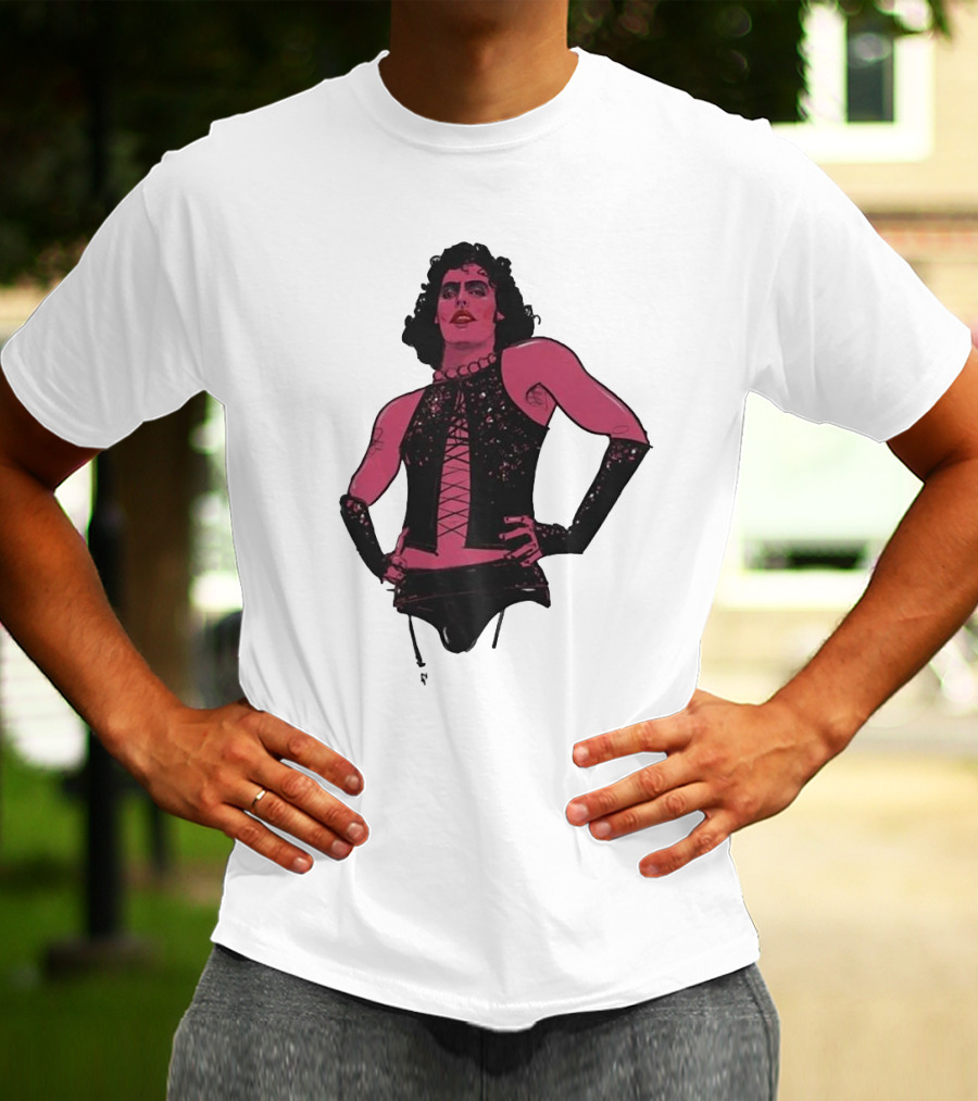 Macho Frank N Furter Rocky Horror Tim Curry Dr. Frank-N-Furter Iconic Costume Image T-Shirt
