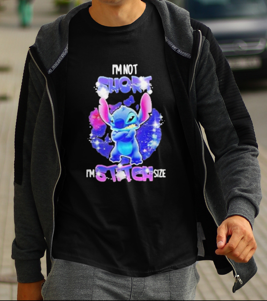I'm Not Short I'm Stitch Size Lilo And Stitch Character Image T-Shirt