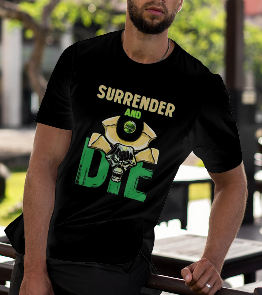 Majorkill Surrender And Die Skull T-Shirt