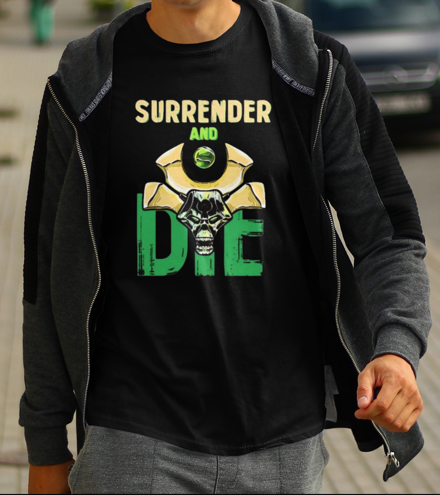 Majorkill Surrender And Die Skull T-Shirt